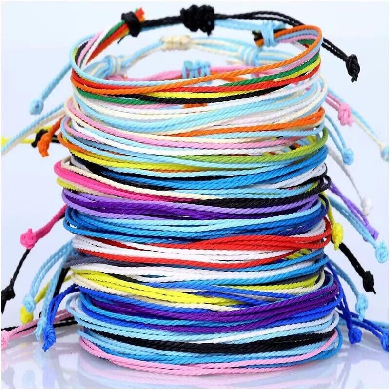 WillingTee 40 Colors 1mm Waxed Polyester Cord 437 Yard Waxed Bracelet Cord Wax String Cord Waxed Thread for DIY Bracelets Necklace Jewelry Making Friendship - Image 4